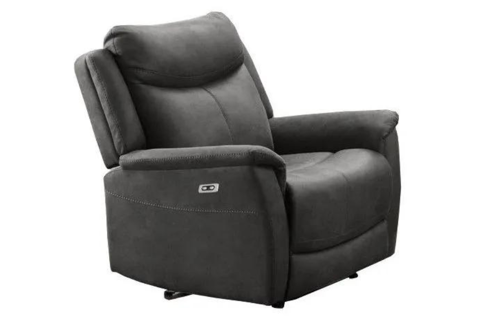 Leather rocker online recliner